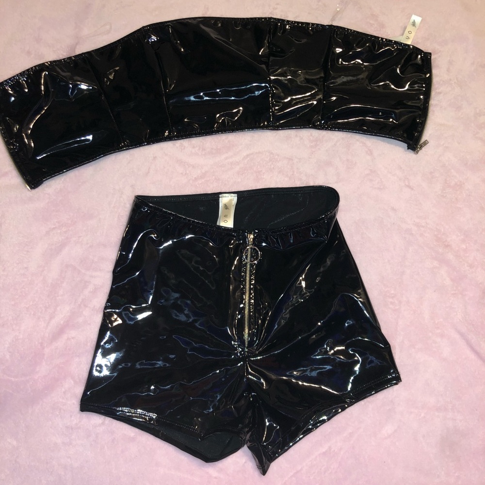 Faux leather set.